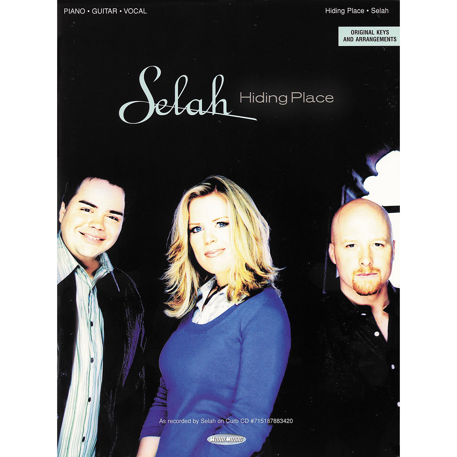 Hal Leonard Selah Hiding Place Piano, Vocal, Guitar Songbook