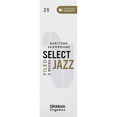 D'Addario Woodwinds Select Jazz, Baritone Saxophone - Filed,Box of 5