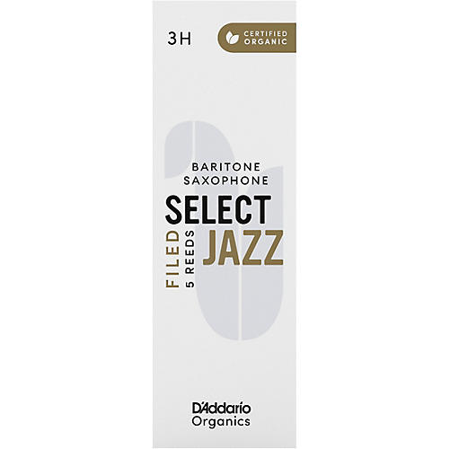 D'Addario Woodwinds Select Jazz, Baritone Saxophone - Filed,Box of 5 3H