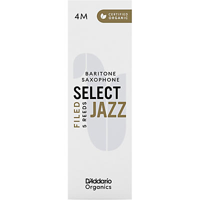 D'Addario Woodwinds Select Jazz, Baritone Saxophone - Filed,Box of 5