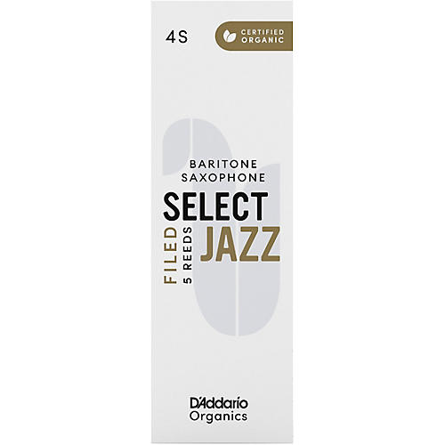 D'Addario Woodwinds Select Jazz, Baritone Saxophone - Filed,Box of 5 4S