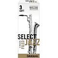 D'Addario Woodwinds Select Jazz Filed Baritone Saxophone Reeds Strength 3 Medium Box of 5Strength 3 Soft Box of 5