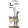 D'Addario Woodwinds Select Jazz Filed Baritone Saxophone Reeds Strength 3 Medium Box of 5Strength 4 Medium Box of 5