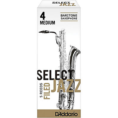 D'Addario Woodwinds Select Jazz Filed Baritone Saxophone Reeds