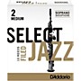 D'Addario Woodwinds Select Jazz Filed Soprano Saxophone Reeds Strength 2 Medium Box of 10