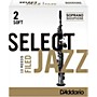 D'Addario Woodwinds Select Jazz Filed Soprano Saxophone Reeds Strength 2 Soft Box of 10