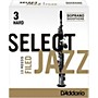 D'Addario Woodwinds Select Jazz Filed Soprano Saxophone Reeds Strength 3 Hard Box of 10