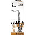 D'Addario Woodwinds Select Jazz Unfiled Tenor Saxophone Reeds Strength 3 Hard Box of 5Strength 2 Medium Box of 5