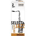 D'Addario Woodwinds Select Jazz Unfiled Tenor Saxophone Reeds Strength 3 Hard Box of 5Strength 2 Soft Box of 5