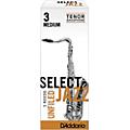 D'Addario Woodwinds Select Jazz Unfiled Tenor Saxophone Reeds Strength 3 Hard Box of 5Strength 3 Medium Box of 5