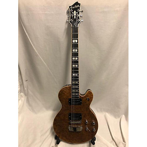 Hagstrom Select Super Swede Solid Body Electric Guitar burl maple