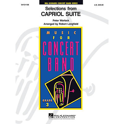 Hal Leonard Selections from Capriol Suite Concert Band Level 5 Composed by Peter Warlock