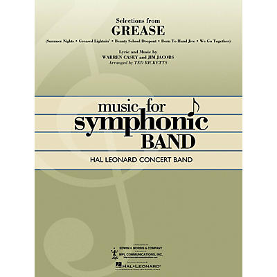 Hal Leonard Selections from Grease Concert Band Level 4 Arranged by Ted Ricketts