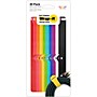 Wrap-It Storage Straps Self-Gripping Cable Ties, Multi-Color 20-Pack