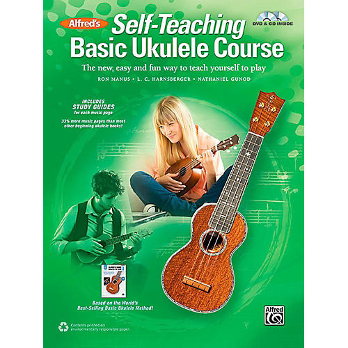 Self-Teaching Basic Ukulele Course Book, CD & DVD