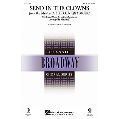 Hal Leonard Send in the Clowns (from A Little Night Music) SATB arranged by Mac Huff