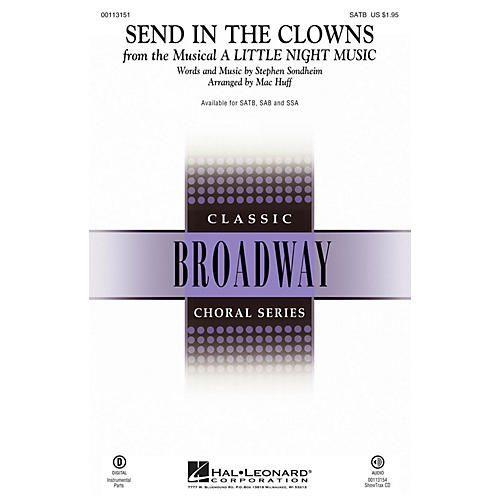 Hal Leonard Send in the Clowns (from A Little Night Music) SATB arranged by Mac Huff
