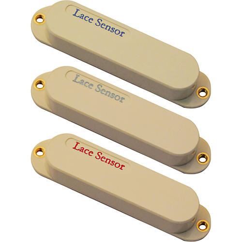 Lace Sensor Blue-Silver-Red 3-Pack S-S-S Pickup Set Cream