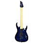 Used Agile Septor 727 7 String Solid Body Electric Guitar Trans Blue