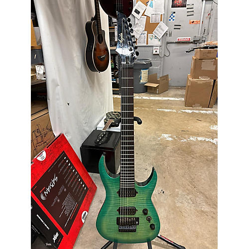 Agile Septor 727 7 String Solid Body Electric Guitar Green
