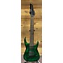 Used Agile Septor 827 8 String Solid Body Electric Guitar Green