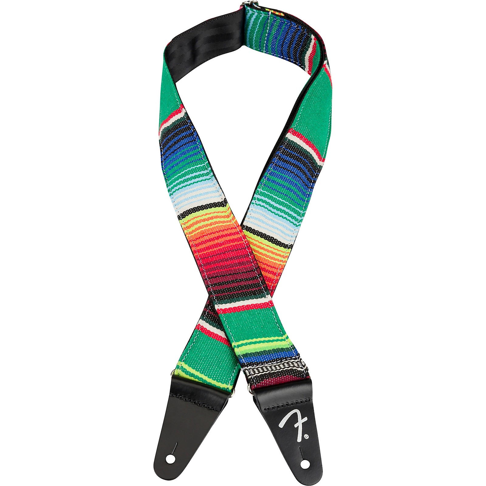 Fender Serape Guitar Strap Green Multicolor 2 in. Musician's Friend