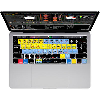 KB Covers Serato DJ - Scratch Live Keyboard Cover for MacBook Pro (Late 2016+) with Touch Bar