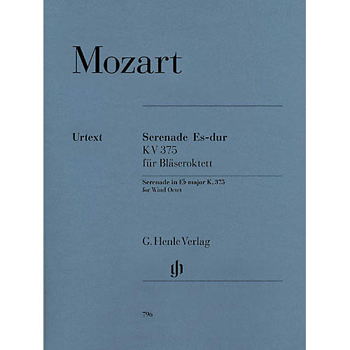G. Henle Verlag Serenade in E-flat Major,  K. 375 Henle Music Folios Series Softcover Composed by Wolfgang Amadeus Mozart