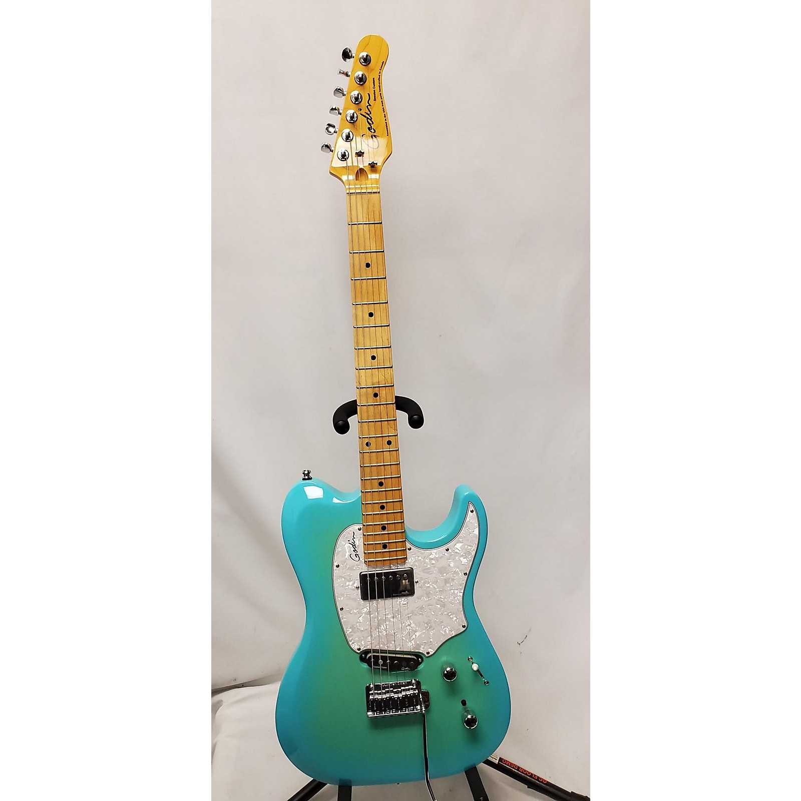 Used Godin Session Custom T59 Solid Body Electric Guitar Blue