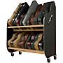 A&S Crafted Products Session-Pro Double-Stack Mobile Guitar Case Storage Rack
