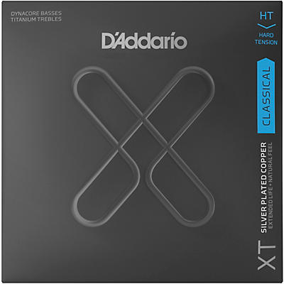 D'Addario Set Classical Guitar XT Dynacore Titanium, Hard Tension