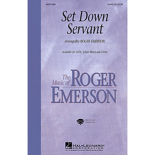 Hal Leonard Set Down, Servant (3-Part Mixed) 3-Part Mixed Arranged by Roger Emerson