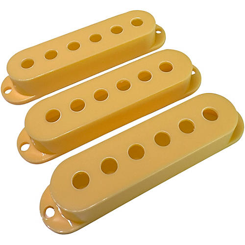 AxLabs Set Of Single Coil Pickup Covers In Modern Spacing (52/50/48) Cream