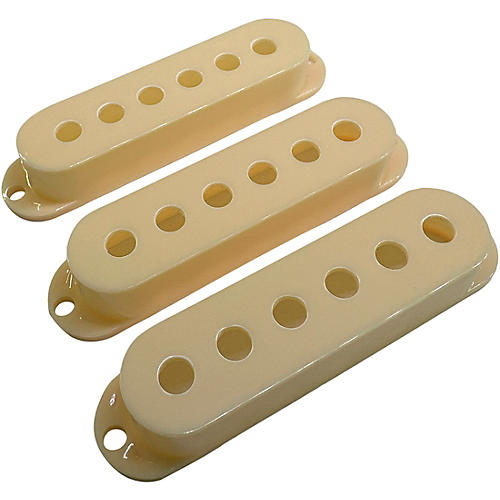 AxLabs Set Of Single Coil Pickup Covers In Modern Spacing (52/50/48) Parchment