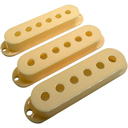 AxLabs Set Of Single Coil Pickup Covers In Vintage Spacing (52mm) Parchment