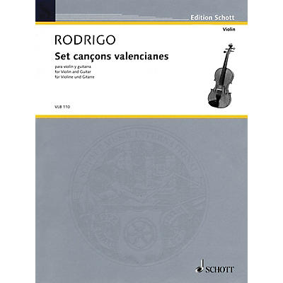 Schott Set cançons valencianes Schott Series Composed by Joaquín Rodrigo Arranged by Peter E. Segal