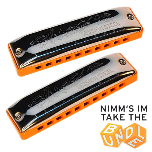 SEYDEL Set of 5 SESSION STEEL Harmonicas With Soft Case