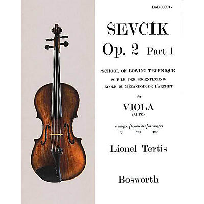 BOSWORTH Sevcik for Viola - Opus 2, Part 1 Music Sales America Series Written by Otakar Sevcik