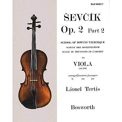 BOSWORTH Sevcik for Viola - Opus 2, Part 2 Music Sales America Series Written by Otakar Sevcik