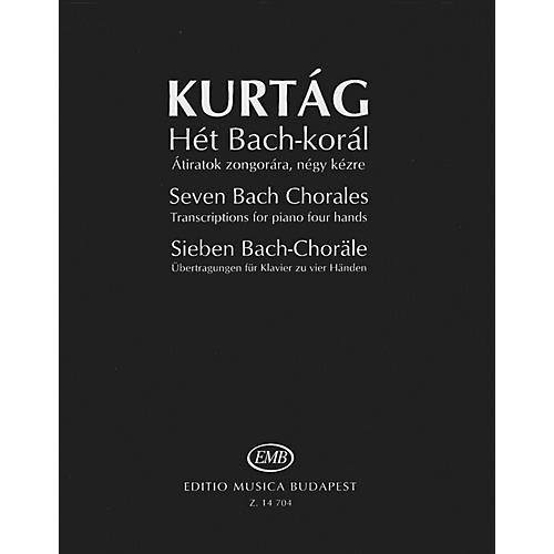 Editio Musica Budapest Seven Bach Chorales (Transcriptions for Piano, 4 Hands) EMB Series Softcover by Johann Sebastian Bach