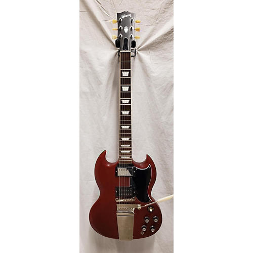 Gibson Sg Standard '61 Maestro Vibrola Solid Body Electric Guitar Faded Cherry