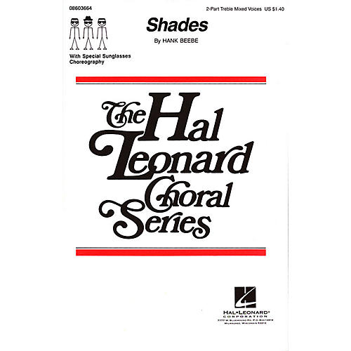 Hal Leonard Shades 2-Part composed by Hank Beebe