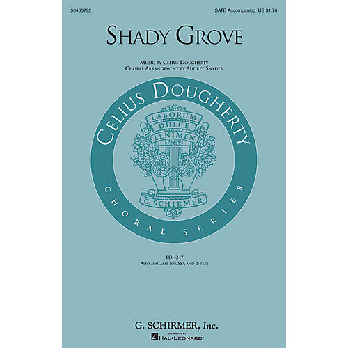 G. Schirmer Shady Grove 2-Part Arranged by Audrey Snyder