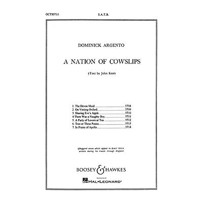 Boosey and Hawkes Sharing Eve's Apple (No. 3 from A Nation of Cowslips) SATB a cappella composed by Dominick Argento