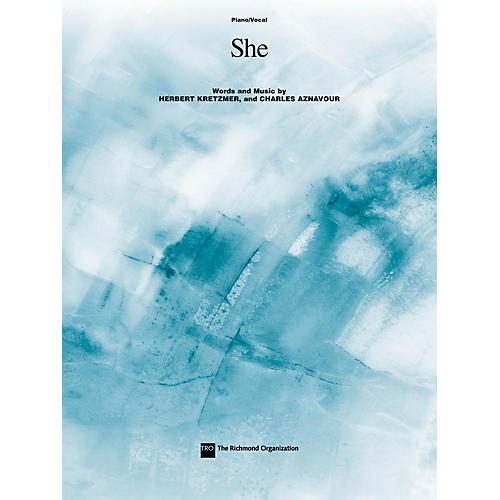 TRO ESSEX Music Group She Richmond Music ¯ Sheet Music Series