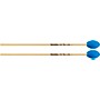 Innovative Percussion She-e Wu Series Rattan Handle Marimba Mallets Medium Soft Electric Blue Yarn