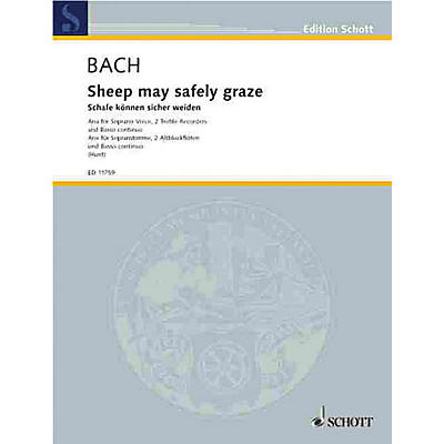 Schott Sheep May Safely Graze (BWV 208) Schott Series Composed by Johann Sebastian Bach