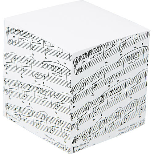 Sheet Music Memo Cube