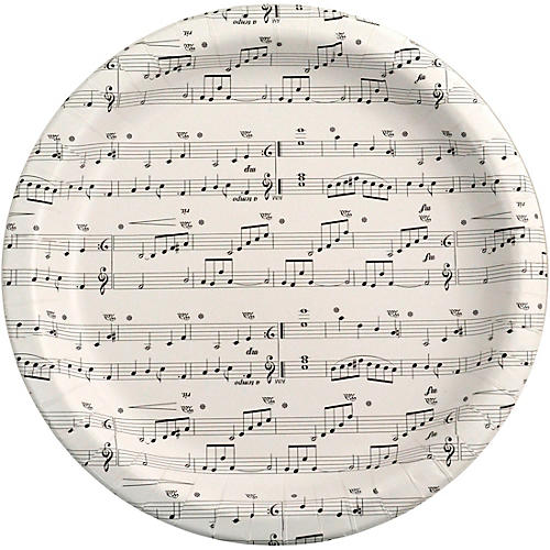 AIM Sheet Music Paper Plates