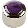 Q Parts Shell Dome Knob Single Black Chrome Purple Abalone